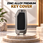 Zinc Alloy Key Cover for Kia Sonet,Seltos,Carens,Carnival Sensor key 4 buttons.