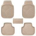 NineX Universal Anti-Slip PVC Car Floor Mats | Heavy-Duty All-Weather Protection[Beige]