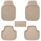 NineX Universal Anti-Slip PVC Car Floor Mats | Heavy-Duty All-Weather Protection[Beige]