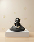 Adiyogi Shiva Idol with Gold Accents (size S)