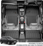 Q Po Exter (MAX) July 2023 - Present ECO TPE Car Floor Mat | Anti Slip All Weather Mats for Exter (Black)